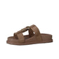 Chinelo com Fivela Dourada