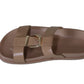 Chinelo com Fivela Dourada
